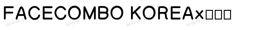FACECOMBO KOREA字体转换